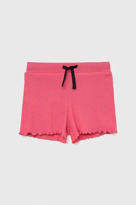Dječje kratke hlače Sisley boja: ljubičasta, glatki materijal, podesivi struk