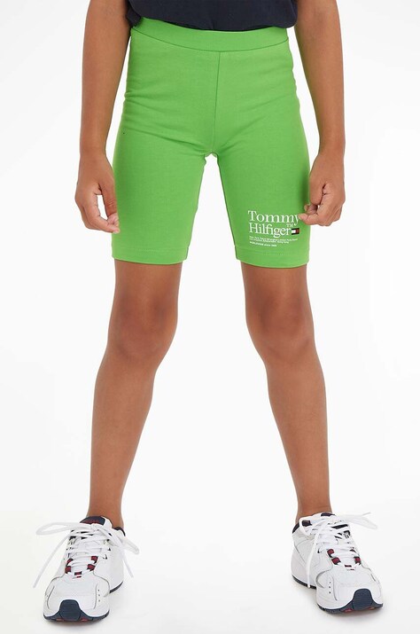 Otroške kratke hlače Tommy Hilfiger Zelena barva