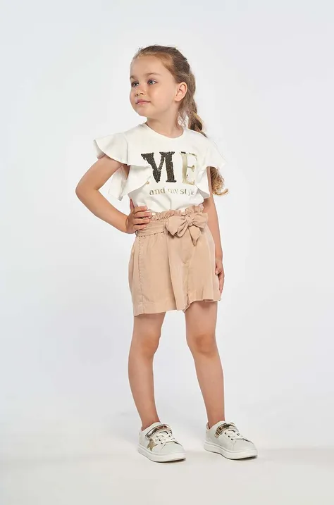 Dječje kratke hlače Birba&Trybeyond boja: bež, glatki materijal