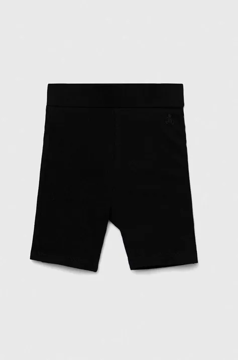 Детски къси панталони GAP в черно с изчистен дизайн