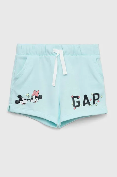 Detské krátke nohavice GAP x Disney s potlačou, nastaviteľný pás
