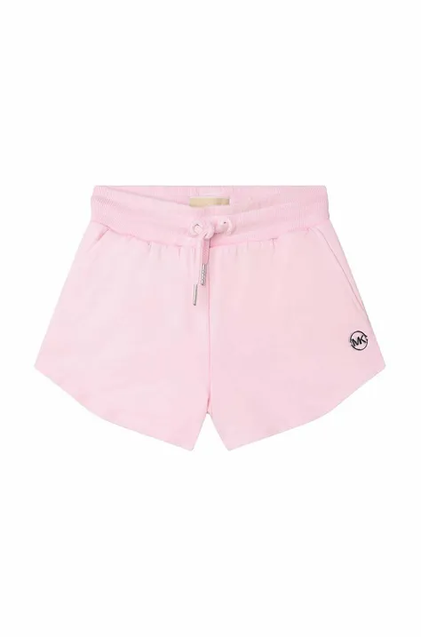 Dječje kratke hlače Michael Kors boja: ružičasta, glatki materijal, podesivi struk