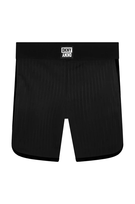 Dkny pantaloni scurti copii culoarea negru, cu imprimeu