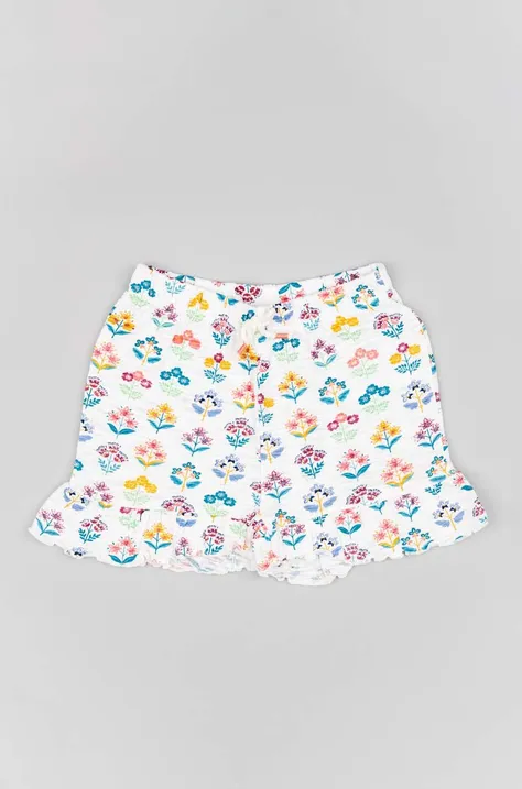 zippy szorty bawełniane niemowlęce kolor beżowy wzorzyste