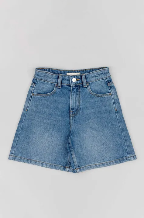 zippy szorty jeansowe dziecięce kolor niebieski gładkie