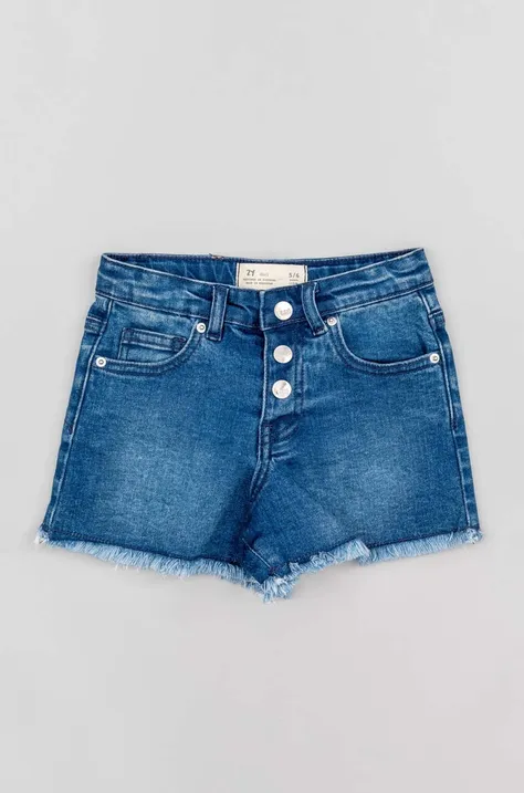 zippy szorty jeansowe dziecięce kolor niebieski gładkie