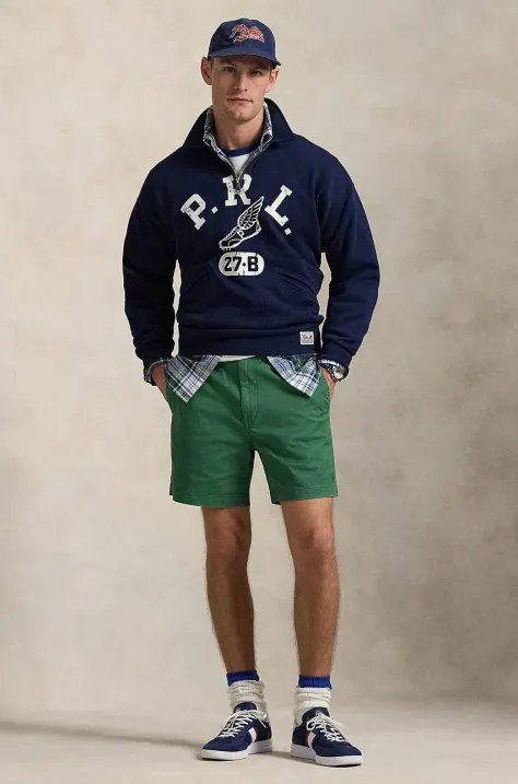 Šortky Polo Ralph Lauren pánske, zelená farba, 710644995