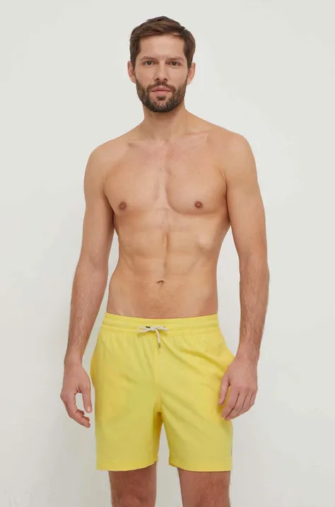 Plavkové šortky Polo Ralph Lauren žltá farba,710829851