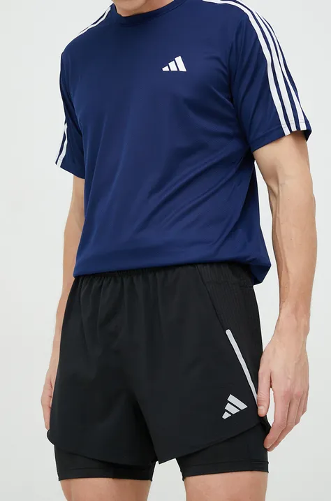 Kratke hlače za tek adidas Performance Designed for Running moške, črna barva