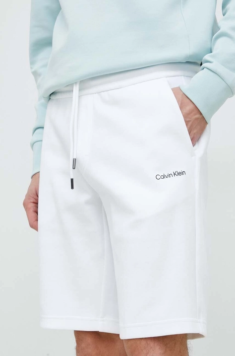 Šortky Calvin Klein pánske, biela farba, K10K111208