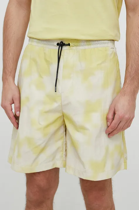 Kratke hlače Calvin Klein moški, rumena barva