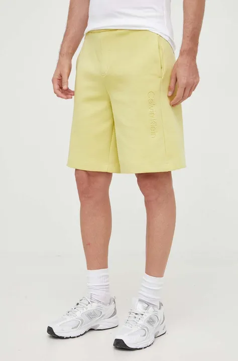 Bavlnené šortky Calvin Klein fialová farba