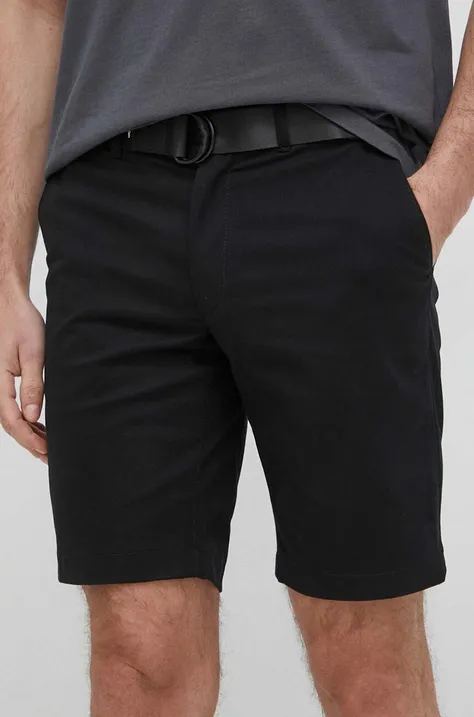 Kratke hlače Calvin Klein za muškarce, boja: crna