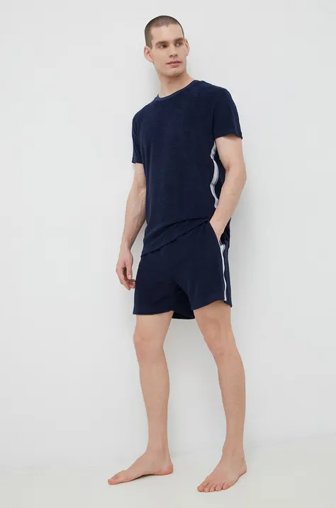 Kratke hlače za na plažo Calvin Klein moški, mornarsko modra barva
