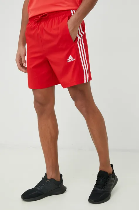 Tréningové šortky adidas Essentials Chelsea červená farba, IC1486