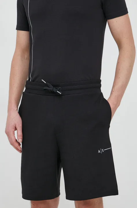 Kratke hlače Armani Exchange za muškarce, boja: crna
