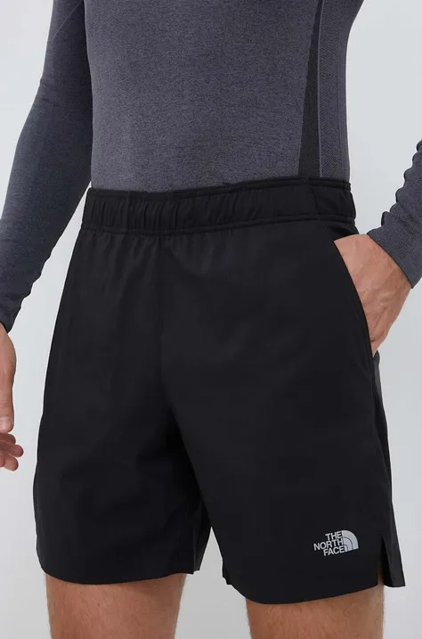The North Face pantaloni scurți sport bărbați, culoarea negru