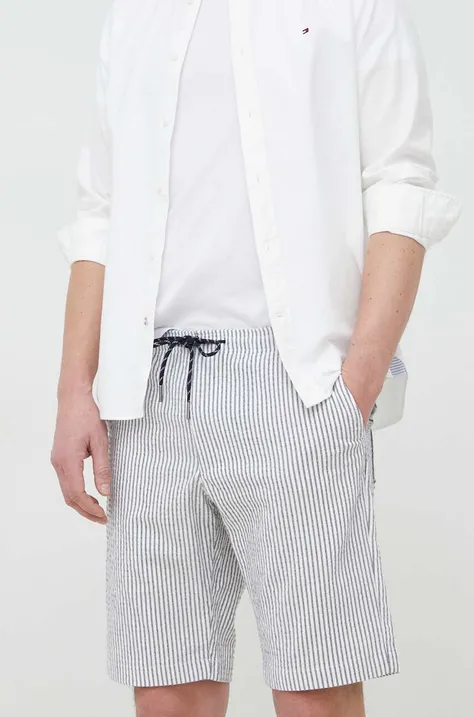 Kratke hlače Tommy Hilfiger za muškarce, boja: siva