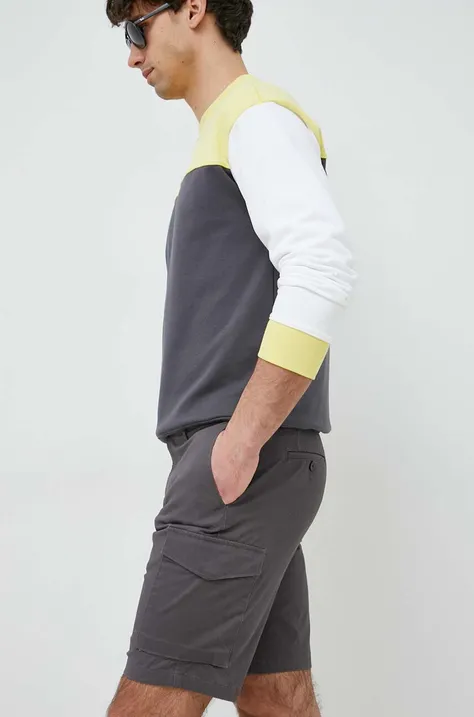 Kratke hlače Tommy Hilfiger za muškarce, boja: siva