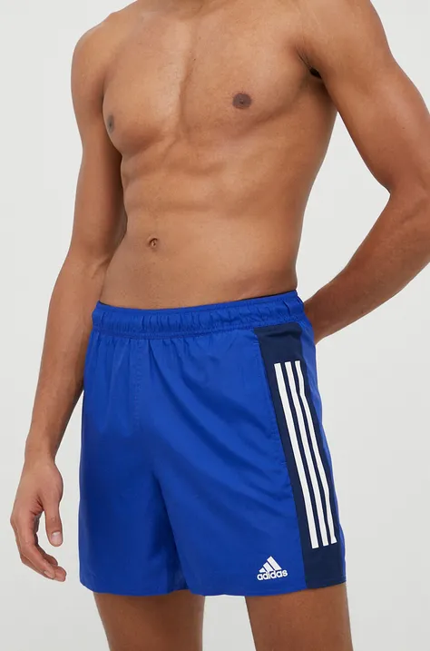 adidas Performance szorty kąpielowe męskie kolor niebieski wzorzyste