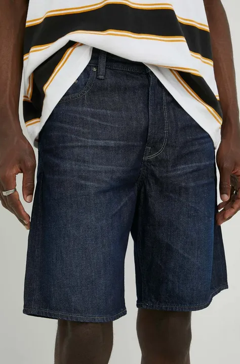 G-Star Raw szorty jeansowe męskie kolor granatowy
