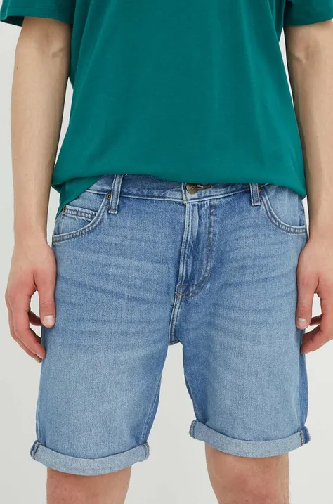 Lee szorty jeansowe męskie kolor niebieski