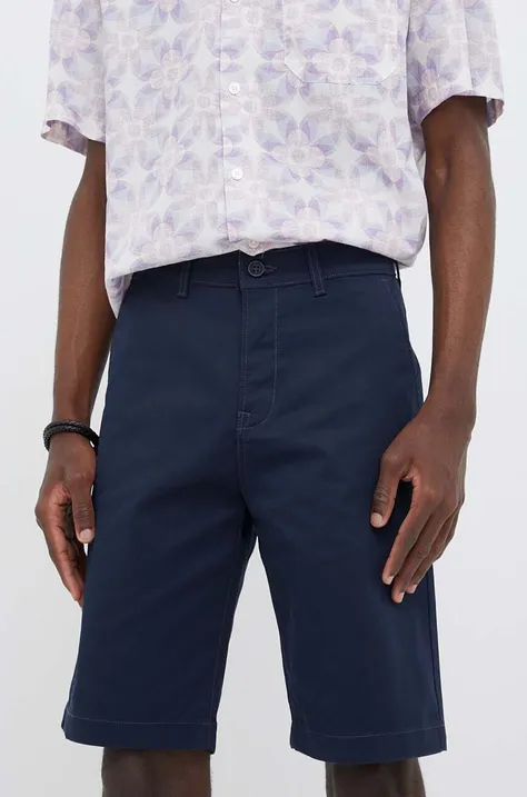 Kratke hlače Lee moški, mornarsko modra barva