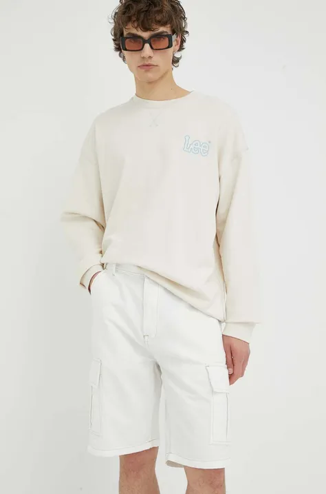 Джинсовые шорты Lee мужские цвет белый