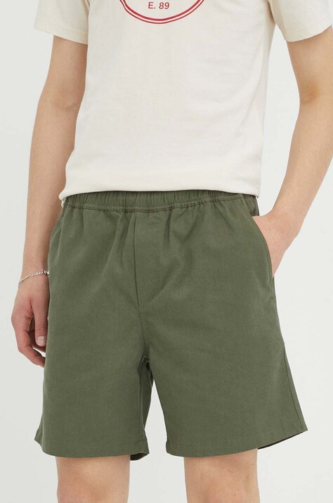 Samsoe Samsoe pantaloni scurti barbati, culoarea verde