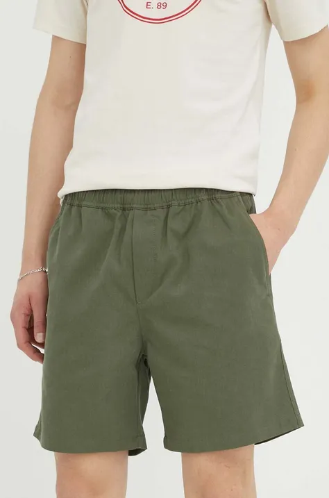 Kratke hlače Samsoe Samsoe moški, zelena barva