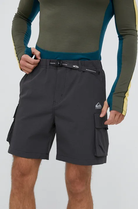 Kratke outdoor hlače Quiksilver Run Ashore boja: siva