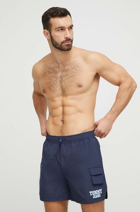 Tommy Jeans szorty kąpielowe kolor granatowy