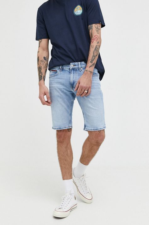 Tommy Jeans szorty jeansowe Scanton