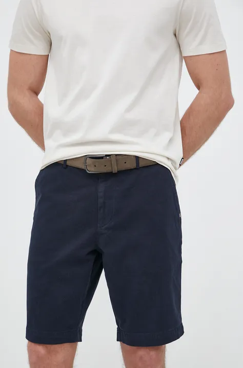 Kratke hlače BOSS moški, mornarsko modra barva