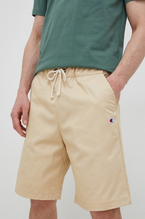 Champion pantaloni scurți bărbați, culoarea bej 217239-MS073