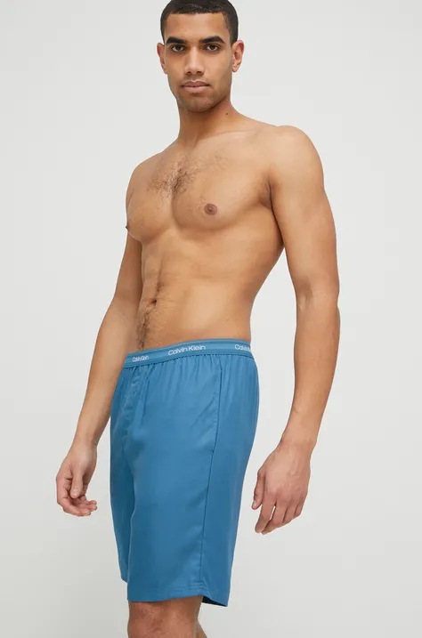 Домашен къс панталон Calvin Klein Underwear в синьо