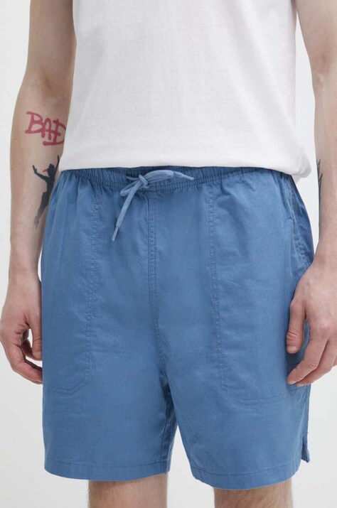 Памучен къс панталон Dickies в синьо
