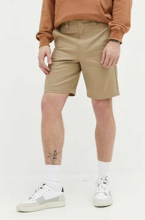 Dickies cotton shorts beige color