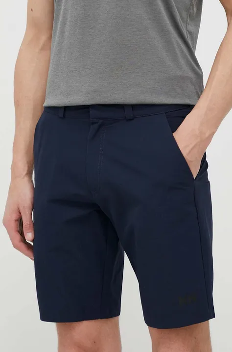 Kratke outdoor hlače Helly Hansen QD za muškarce, boja: tamno plava