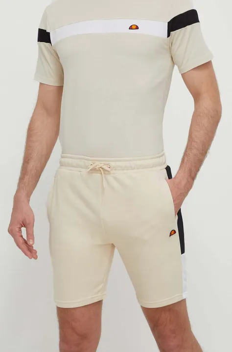 Kratke hlače Ellesse Turi za muškarce, boja: bež, SHR17435