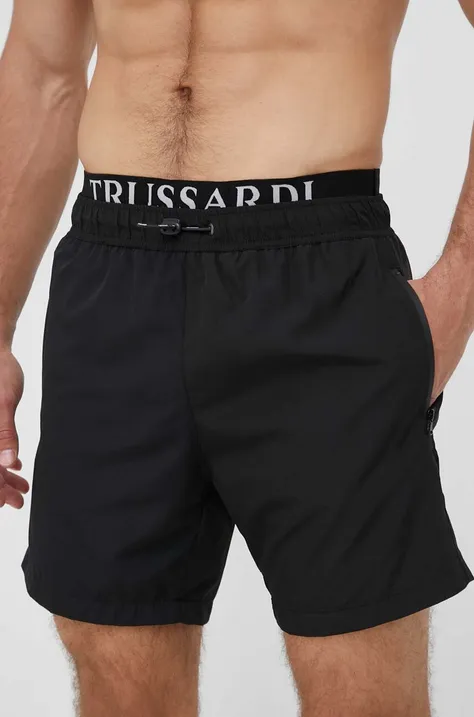 Trussardi pantaloni scurti de baie culoarea negru