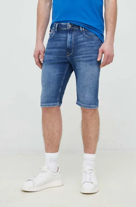Rifľové krátke nohavice Pepe Jeans Jack pánske