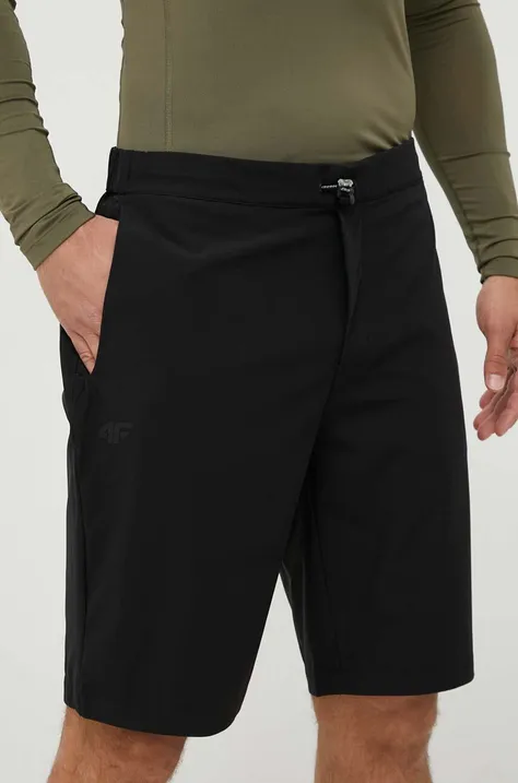 Pohodne kratke hlače 4F črna barva