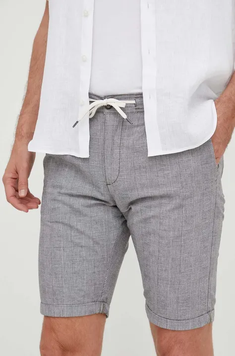 Kratke hlače Lindbergh moški, siva barva