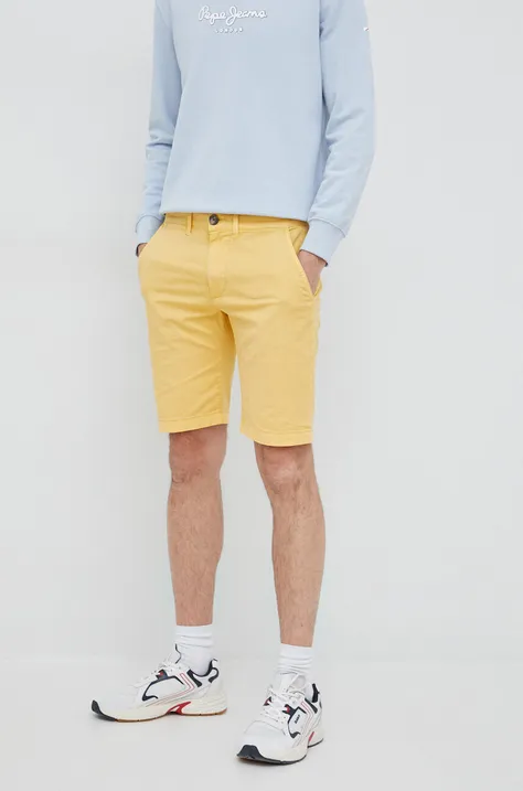 Pepe Jeans szorty męskie kolor żółty