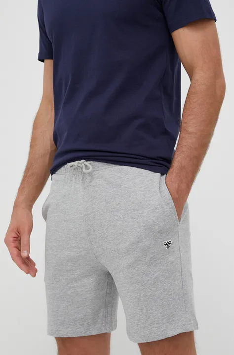Kratke hlače Hummel za muškarce, boja: siva, melanž