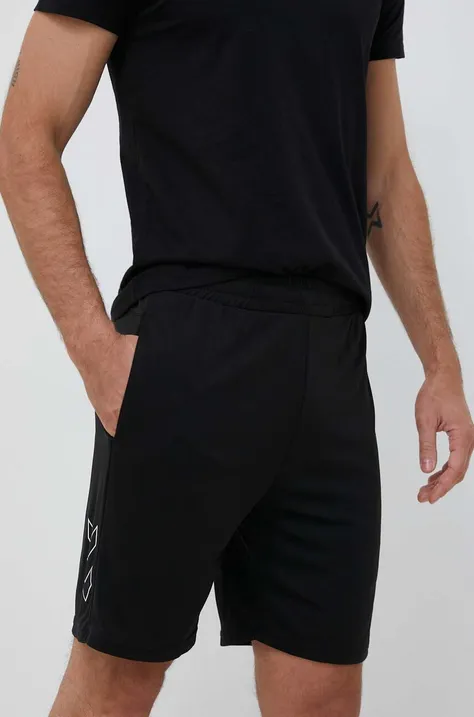Tréninkové šortky Hummel hmlTE FLEX MESH SHORTS černá barva, 219175