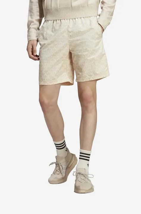 adidas Originals pantaloni scurți HT4418 Ori Mono Aop SH bărbați, culoarea bej HT4418-cream