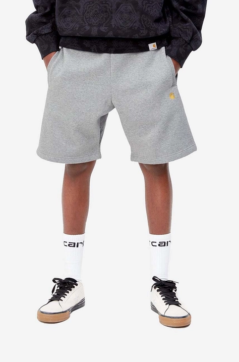 Carhartt WIP shorts Pocket Sweat Short men's gray color