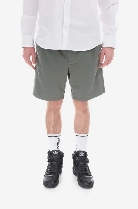Norse Projects cotton shorts green color